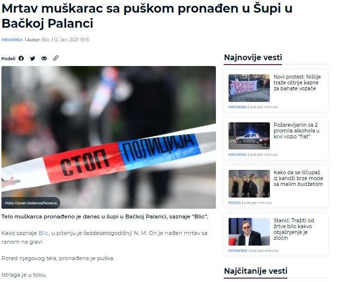 AVMP/Mrtav-muskarac-sa-puskom-pronaden-u-Supi-u-Backoj-Palanci