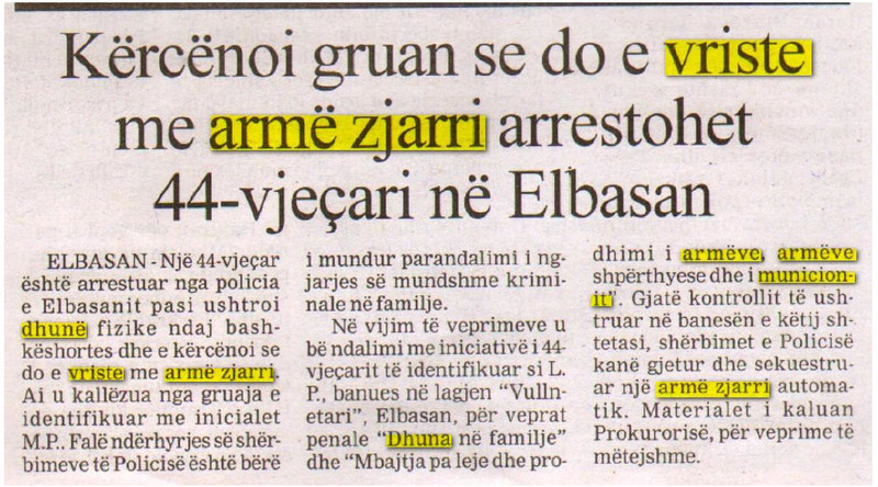 Albania-avmp/ElbClippings