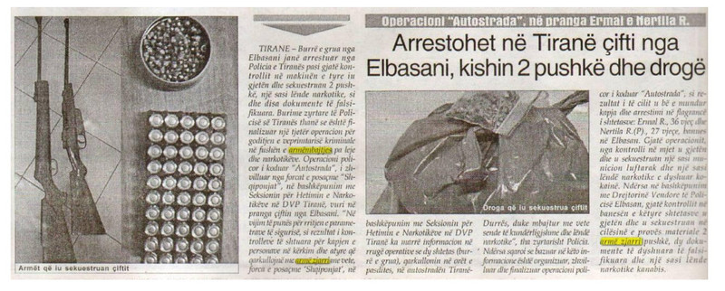 Albania-avmp/arrestohet-ne-tirane-nje-cift-nga-elbasani