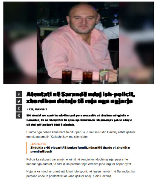 Albania-avmp/atentat-ndaj-ish-policit