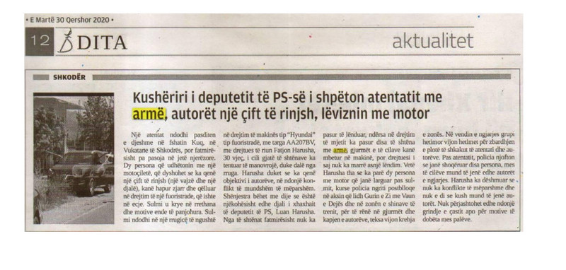 Albania-avmp/atentat-ne-shkoder