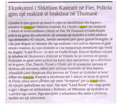 Albania-avmp/ekzekutimi-i-shkelzen-kastratit