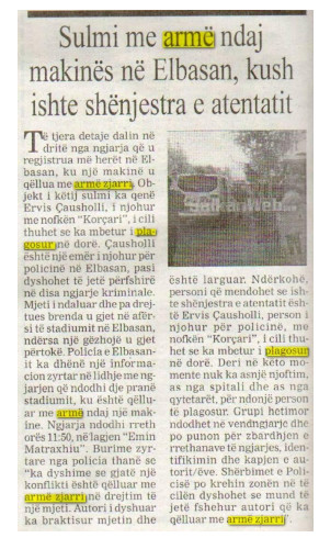 Albania-avmp/elbasan-press-clipping