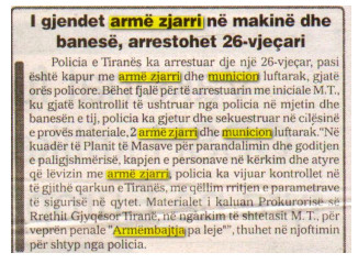 Albania-avmp/i-gjenden-arme-zjarri-ne-makine-dhe-ne-banese-arrestohet-26-vjecari
