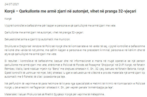 Albania-avmp/korce-24.7