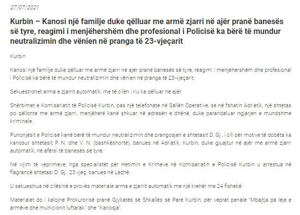 Albania-avmp/kurbin-27.7