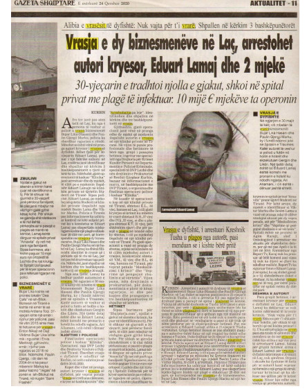 Albania-avmp/lac-suspect-arrested