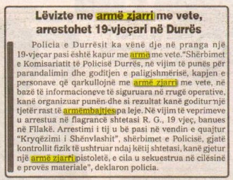 Albania-avmp/levizte-me-arme-zjarri-ne-durres