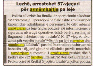 Albania-avmp/lezhe-21.7