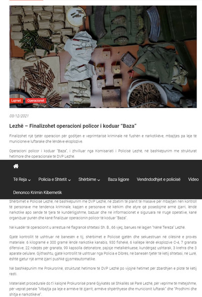 Albania-avmp/lezhe-3-dhjetor