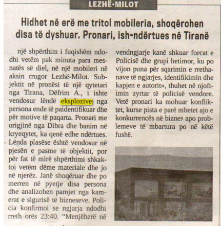 Albania-avmp/lezhe-milot