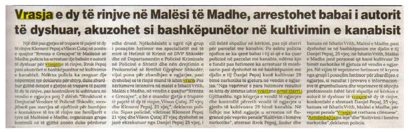 Albania-avmp/malesi-e-madhe-raport-shtese