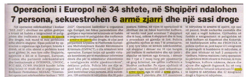 Albania-avmp/operacioni-europol