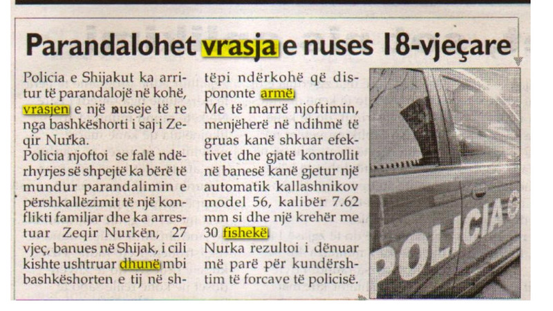 Albania-avmp/parandalohet-vrasja-e-18-vjecares