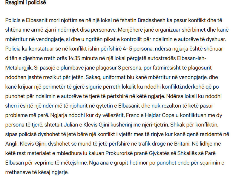 Albania-avmp/perleshje-ne-elbasan