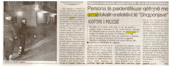 Albania-avmp/persona-te-padeintifikuar-qellojne-me-arme