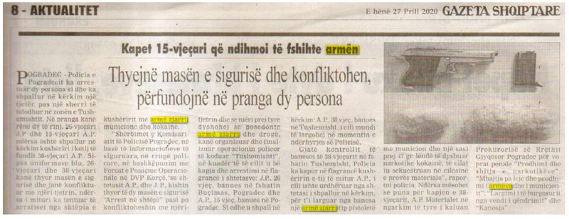 Albania-avmp/pogradec-15-year-old-was-arrested