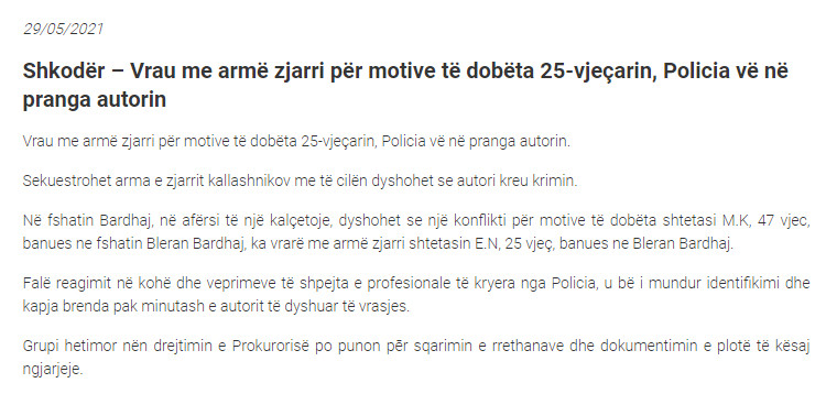 Albania-avmp/shkoder-29.05