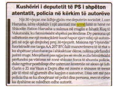 Albania-avmp/shkoder-firearm-shot
