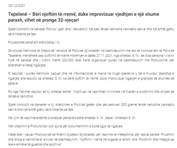 Albania-avmp/tepelene-3-dhjetor
