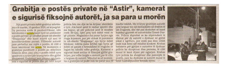 Albania-avmp/tirane---theft