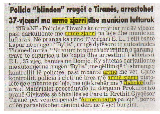 Albania-avmp/tirane-weapon-seizure_1