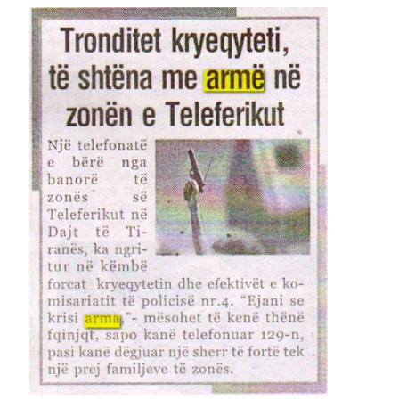 Albania-avmp/tronditet-kryeqyteti-nga-te-shtenat-e-armes
