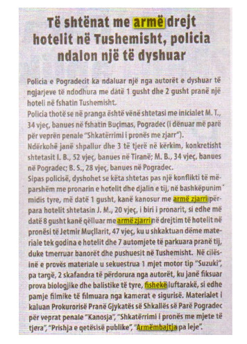 Albania-avmp/tushemisht-te-shtena-me-arme-zjarri