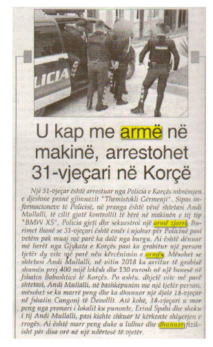Albania-avmp/u-kap-me-arme-ne-makine-arrestohet-31-vjecari