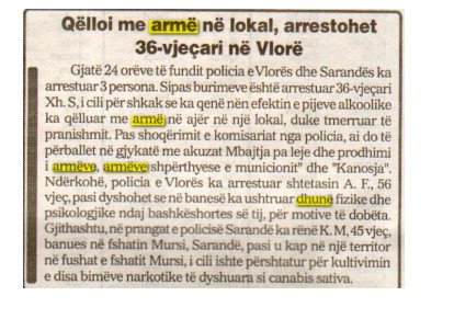 Albania-avmp/vlore--firearm-shootinhg