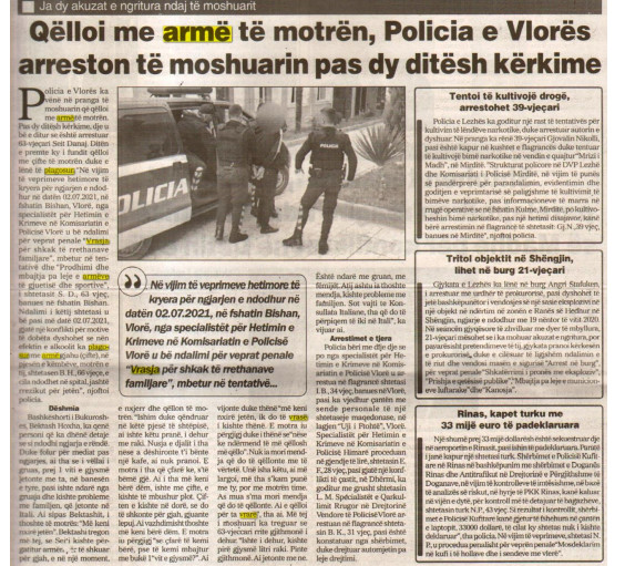 Albania-avmp/vlore-arrestohet-60-vjecari