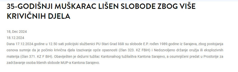 Bosnia-and-Herzegovina-avmp/35-godisnji-muskarac-lisen-slobode-zbog-vise-krivicnih-djela