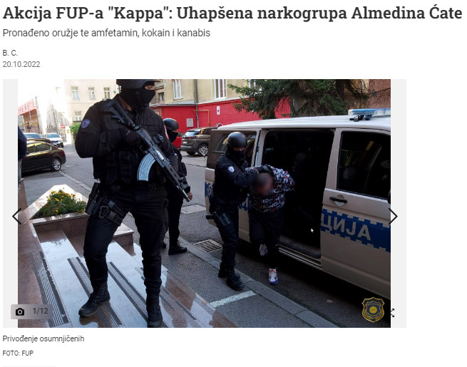 Bosnia-and-Herzegovina-avmp/Akcija-Fup-a-Kappa-uhapsena-narkogrupa-Almedina-Cate