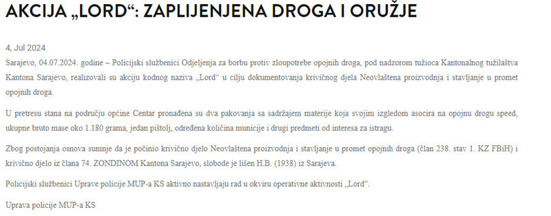Bosnia-and-Herzegovina-avmp/Akcija-Lord_-Zaplijenjena-droga-i-oruzje-_-Ministarstvo-unutra