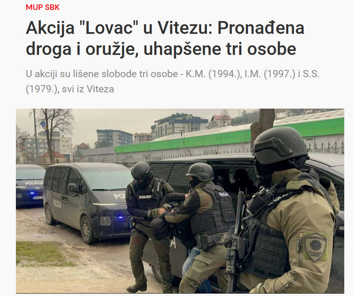 Bosnia-and-Herzegovina-avmp/Akcija-Lovac-u-Vitezu-Pronadena-droga-i-oruzje-uhapsene-tri-osobe_1
