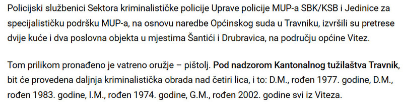 Bosnia-and-Herzegovina-avmp/Akcija-Pauk-u-SBK-Pronadeno-oruzje-i-veca-kolicina-droge