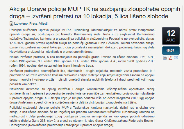 Bosnia-and-Herzegovina-avmp/Akcija-Uprave-policije-MUP-TK-na-suzbijanju-zloupotrebe-opojni