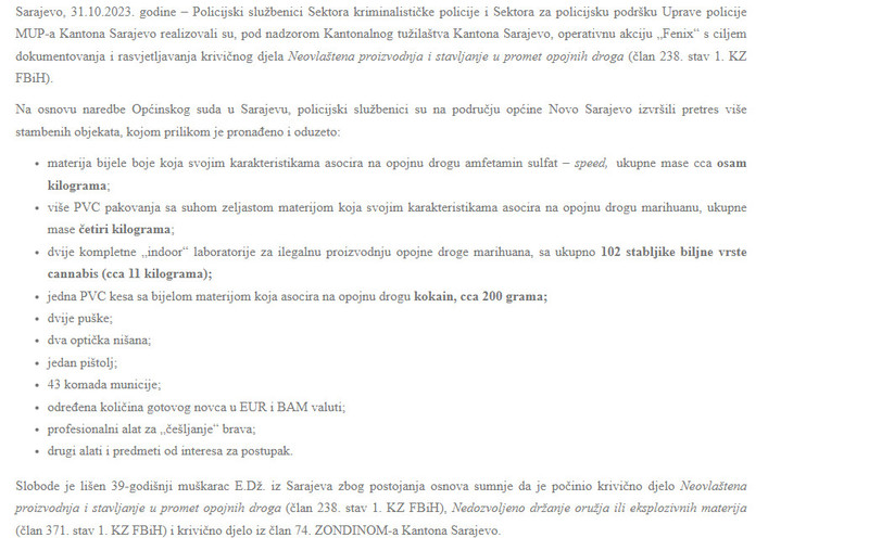 Bosnia-and-Herzegovina-avmp/Akcija-_Fenix__-Zaplijenjeni-droga-oruzje-i-novac-uhapsen-39-