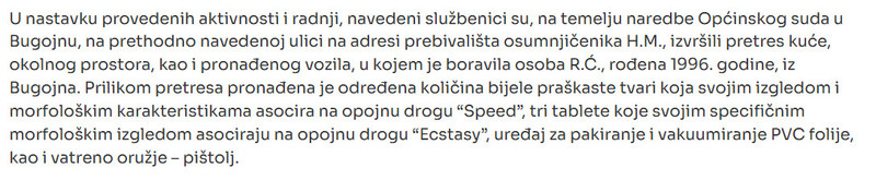 Bosnia-and-Herzegovina-avmp/Akcija-policije-u-Sredisnjoj-Bosni-Pronadena-droga-i-oruzje