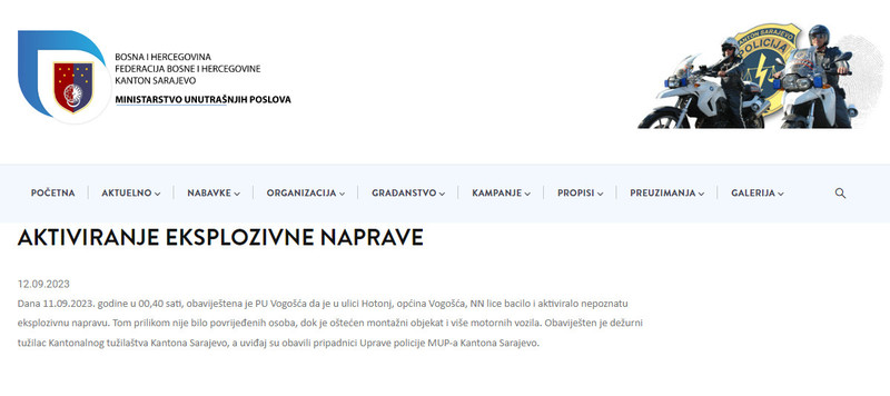 Bosnia-and-Herzegovina-avmp/Aktiviranje-eksplozivne-naprave-_-Ministarstvo-unutrasnjih-po