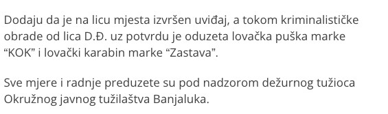 Bosnia-and-Herzegovina-avmp/Alarmirana-policija_-Osumnjicen-da-je-iz-sume-pucao-na-psa-por_1