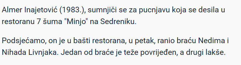 Bosnia-and-Herzegovina-avmp/Almer-Inajetovic-imao-pomagace-Uhapsena-jos-dvojica-muskaraca_2
