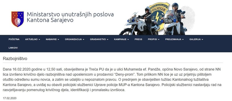 Bosnia-and-Herzegovina-avmp/Armed-robbery-Deny-prom