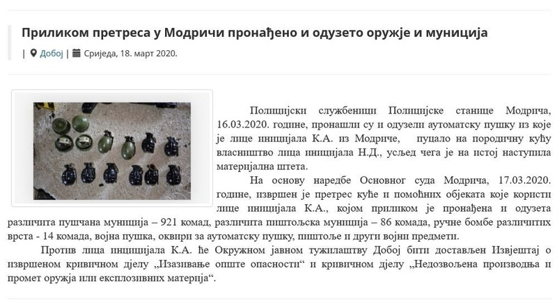 Bosnia-and-Herzegovina-avmp/Attack-Weapon-seizure
