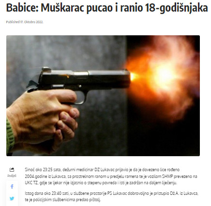 Bosnia-and-Herzegovina-avmp/Babice-muskarac-pucao-i-ranio-osamnaestogodisnjaka