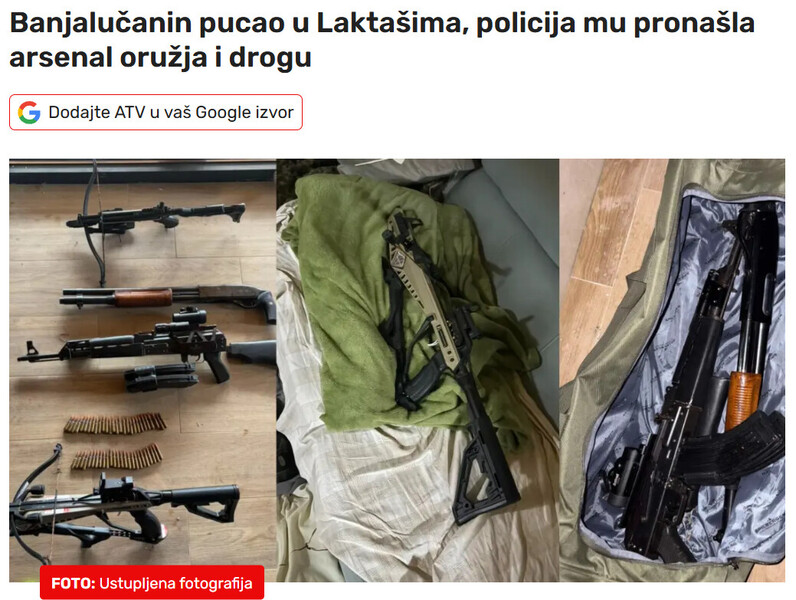 Bosnia-and-Herzegovina-avmp/Banjalucanin-pucao-u-Laktasima-policija-mu-pronasla-arsenal-oruzja-i-drogu_2