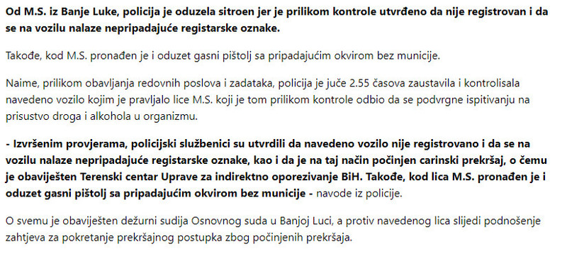 Bosnia-and-Herzegovina-avmp/Banjolucaninu-oduzeti-automobil-i-pistolj_1