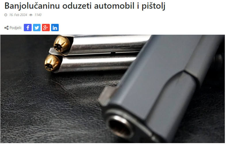 Bosnia-and-Herzegovina-avmp/Banjolucaninu-oduzeti-automobil-i-pistolj
