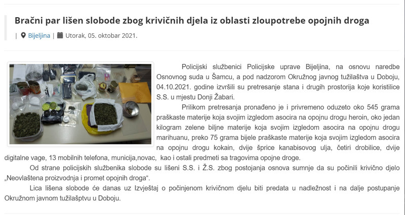Bosnia-and-Herzegovina-avmp/Bracni-par-lisen-slobode-zbog-krivicnih-djela-iz-oblasti-zloup