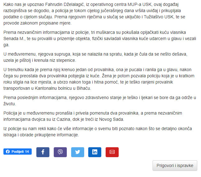 Bosnia-and-Herzegovina-avmp/Detalji-pucnjave-u-Cazinu_-Domacica-tesko-ranila-provalnika-u-